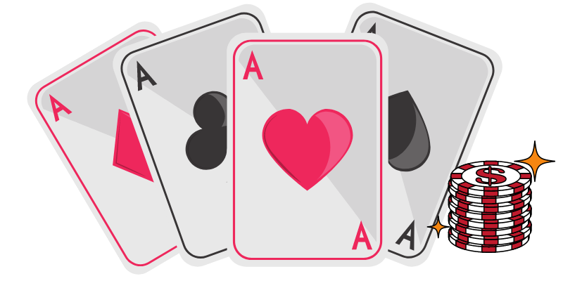 4 aces - ace value in poker