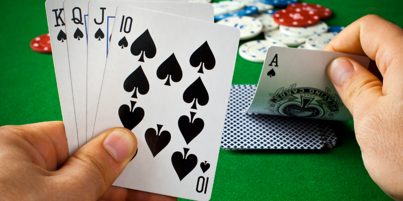 The player will immediately form a Royal Flush combination